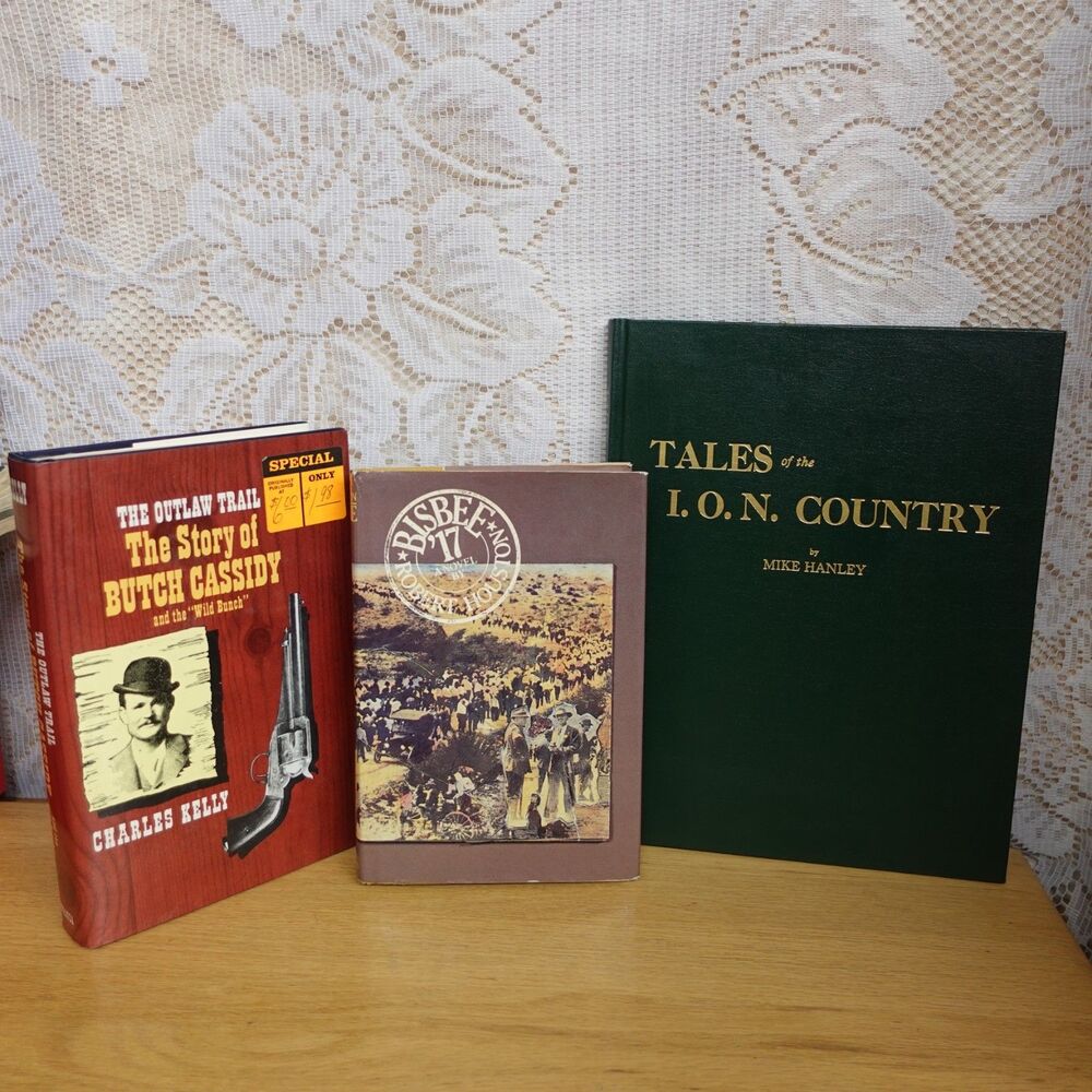 Old West History Book LOT of 3 Tales of the I.O.N. Country SIGNED Outlaws Mining